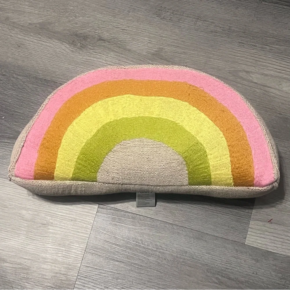 Nordstrom Rainbow Tweed Embroidered Pillow